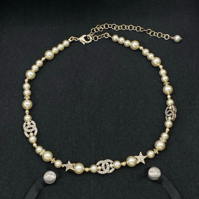 18K Chanel Pearl & Diamond Necklace