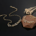 18K Chanel Script Chain Necklace