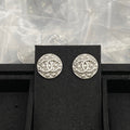 18K Chanel White Gold Earrings