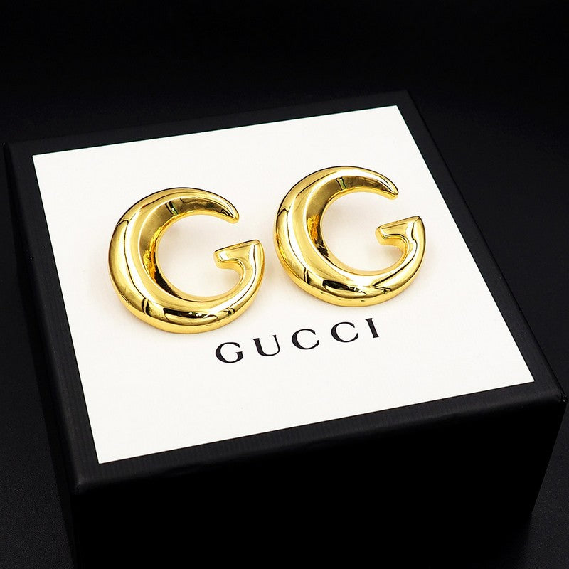18K Gucci Large Gold Earrings