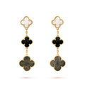 18K Van Cleef & Arpels Magic Alhambra Three Pearls Motifs Earrings