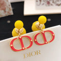 18K Dior Tribales Red Earrings