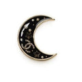 18K Chanel 25K Black Moon Brooch