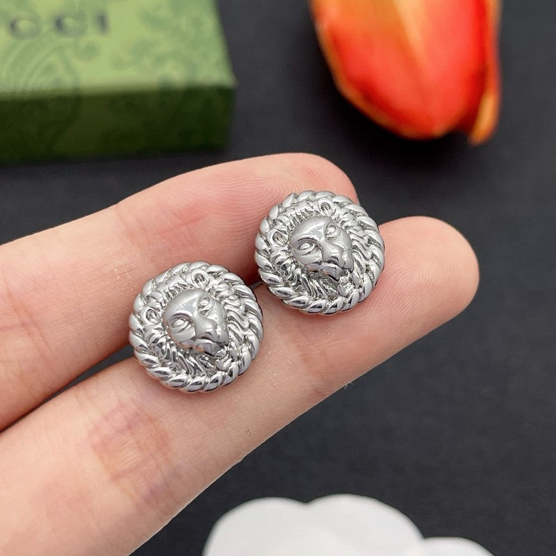 18K Gucci Lion Earrings