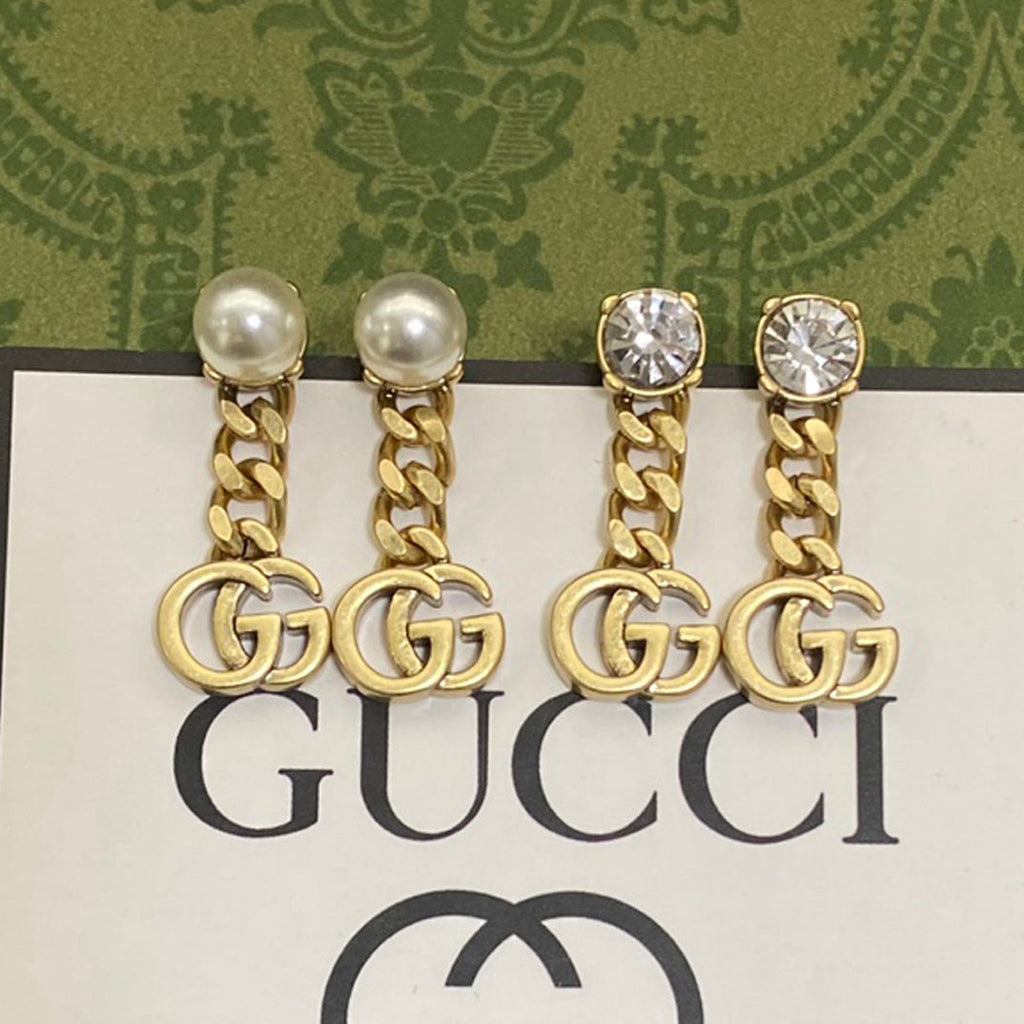 18K Gucci Chain Earrings