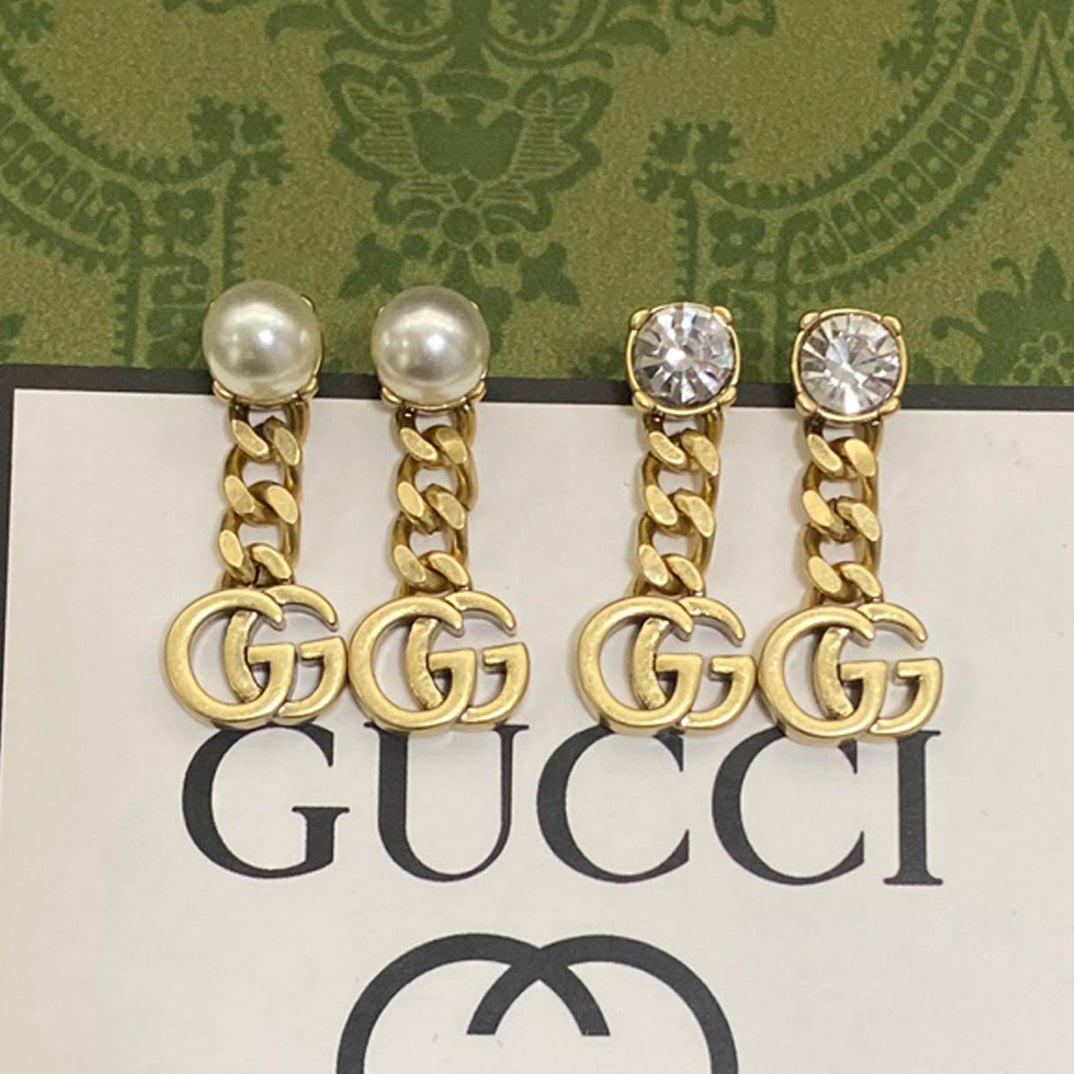 18K Gucci Chain Earrings