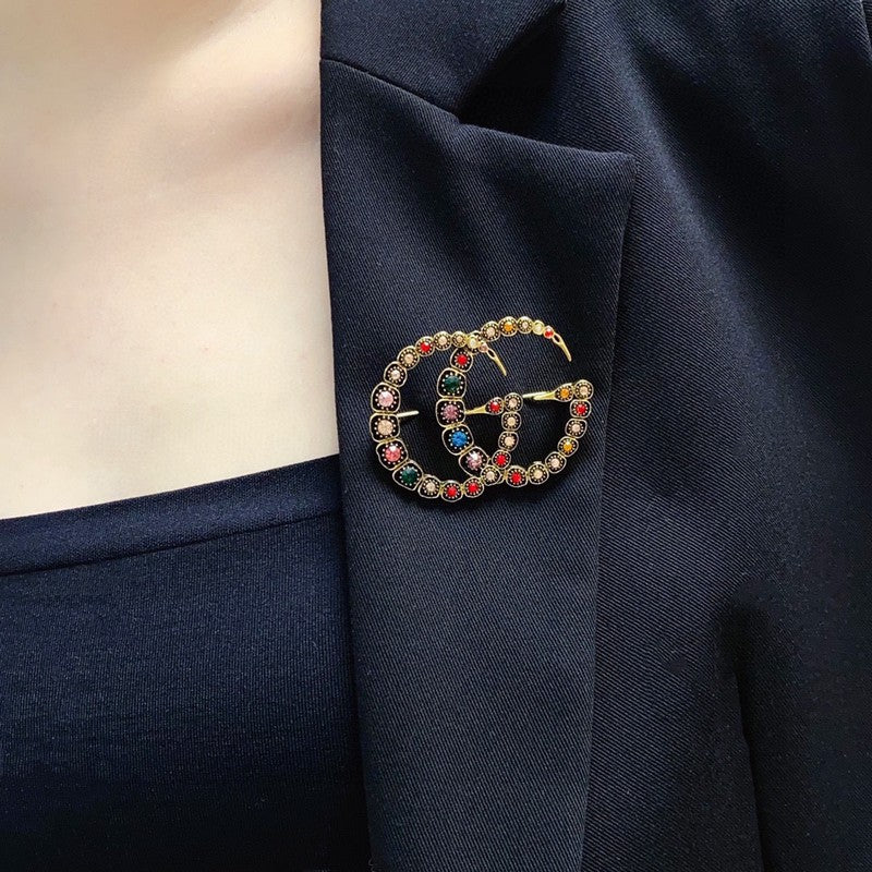 18K Gucci Color Crystal Brooch