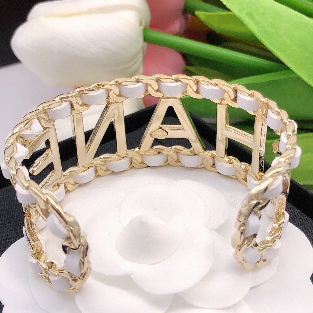 18K Chanel Vintage Pearl Cuff Bracelet