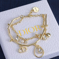 18K Dior Crystal Bracelet