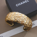 18K Chanel Diamond Gold Cuff Bracelet