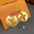 18K Louis Vuitton Hollow Gold Earrings