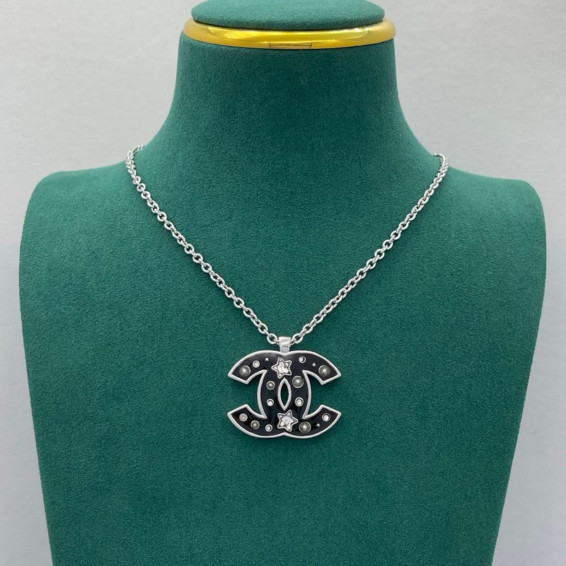 18K Chanel Black Star Gold Necklace