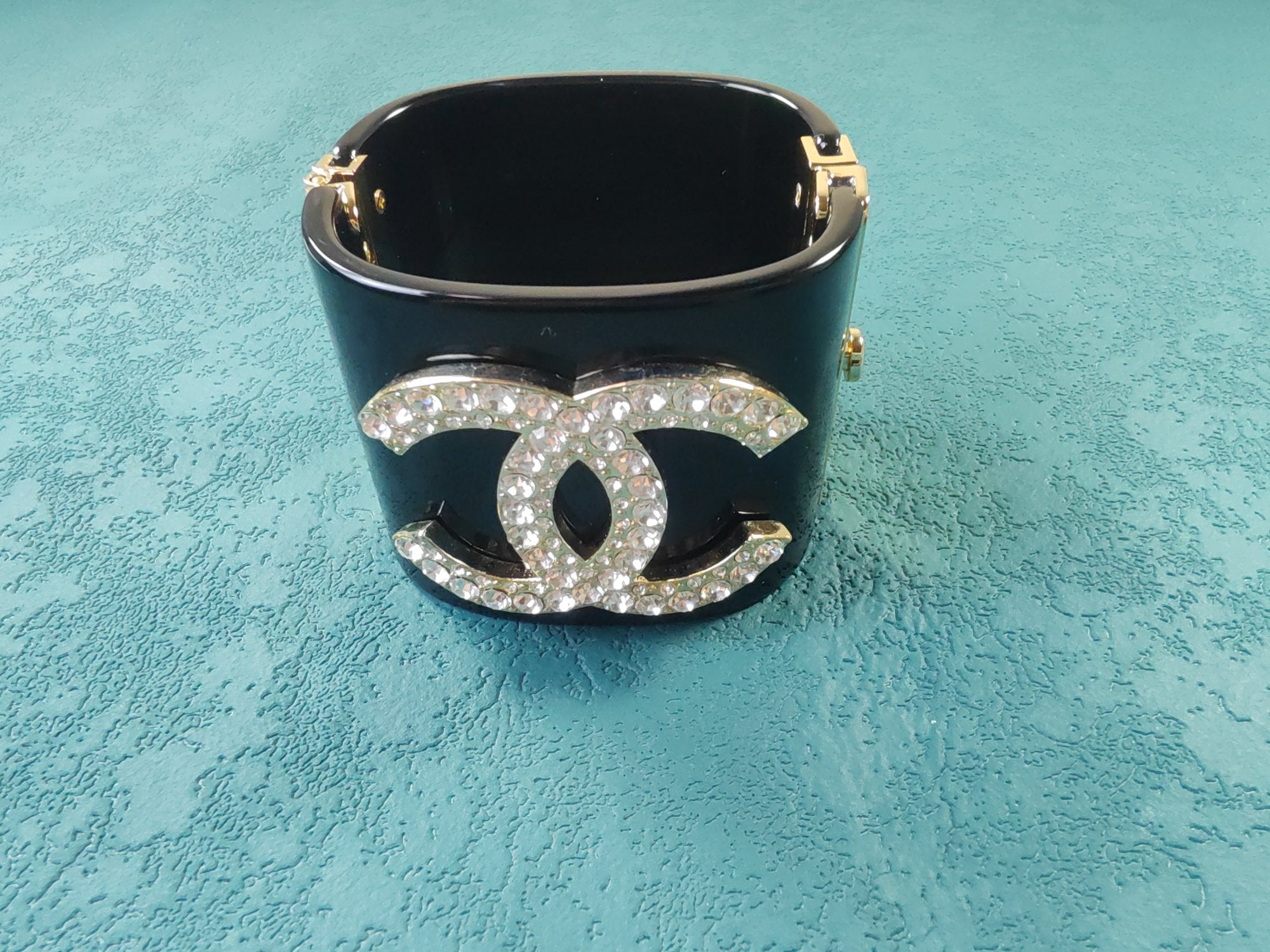 18K Chanel Crystal Cuff Bracelet