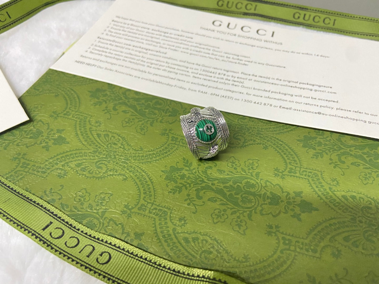 Gucci Garden Snake Interlocking G Ring