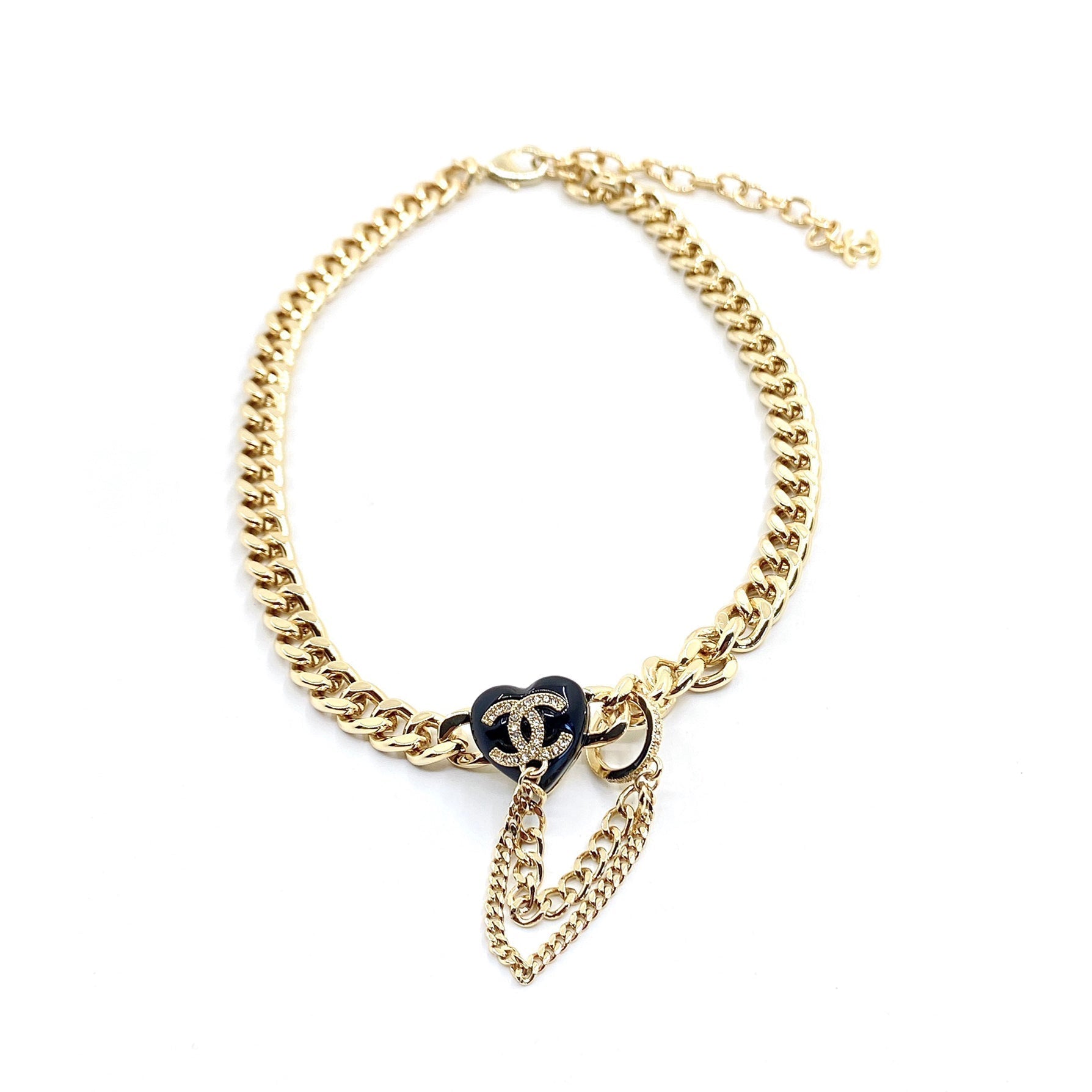 18K Chanel Black Choker Necklace