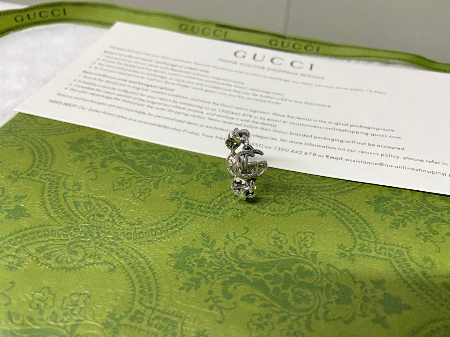 Gucci Interlocking G Chain Ring