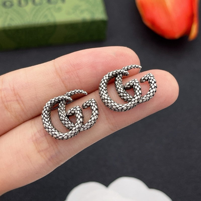 18K Gucci Twist Gold Earrings