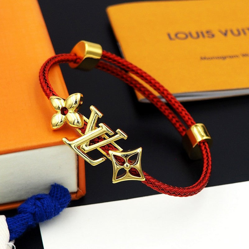 18K Louis Vuitton Monogram Red Gold Bracelet