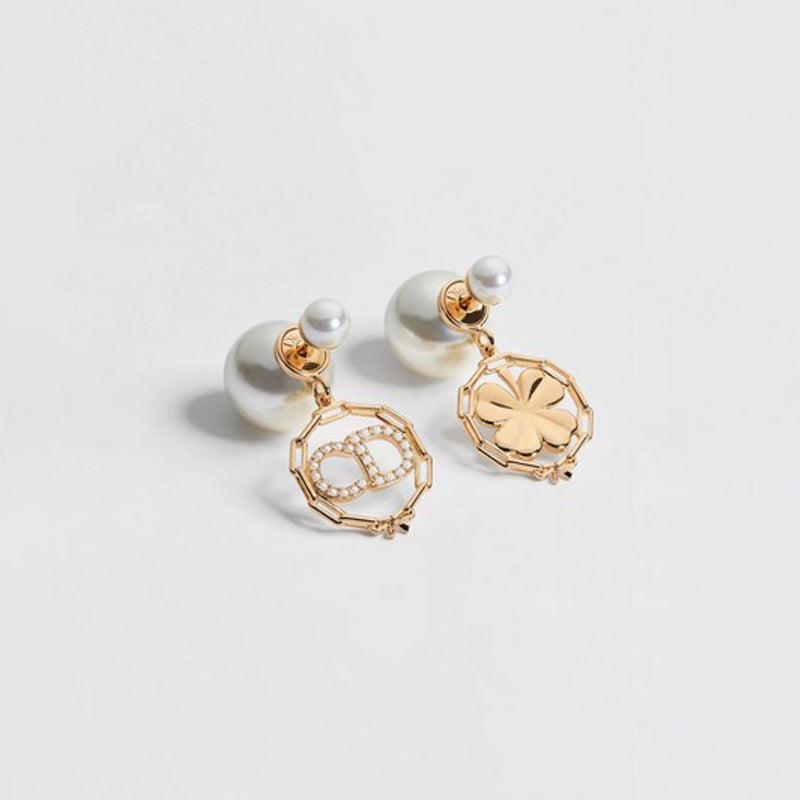 18K Dior Tribales Pearl Gold Earrings