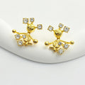18K Louis Vuitton Diamond Earrings