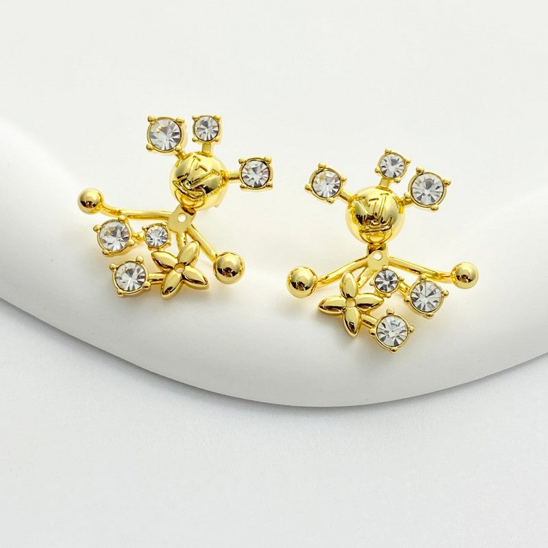 18K Louis Vuitton Diamond Earrings