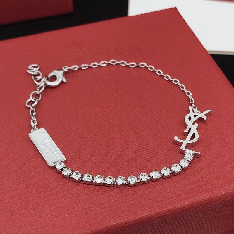 18K YSL Diamond Chain Bracelet