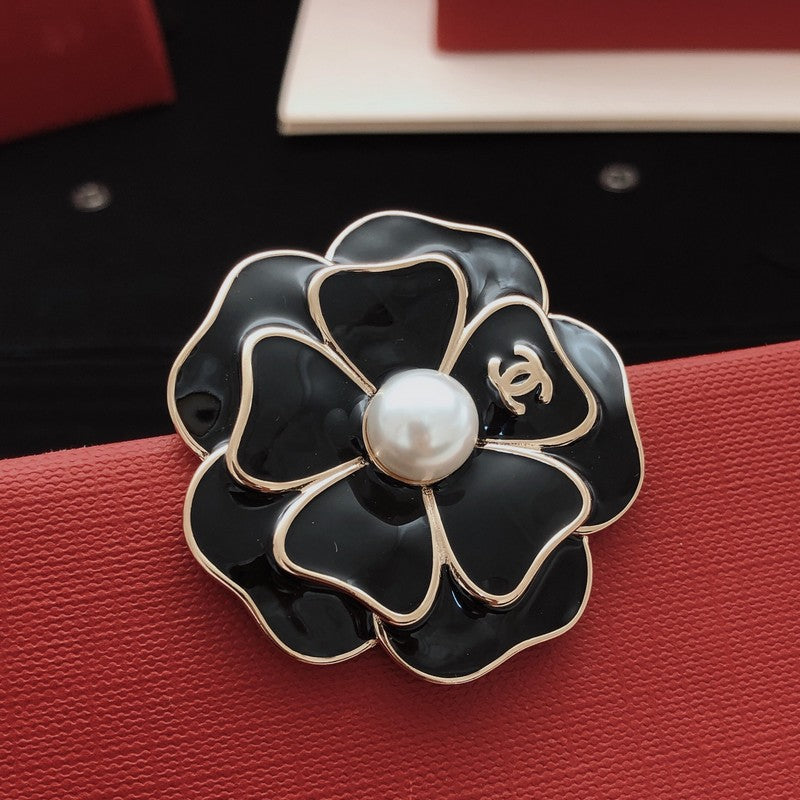18K Chanel Color Camellia Brooch