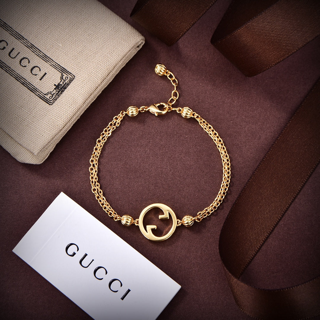 18K Gucci Blondie Interlocking G Bracelet