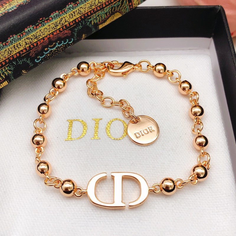 18K Dior Rose Gold Beads Bracelet