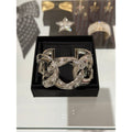 18K Chanel 25S Diamond Star Wide Gold Bracelet