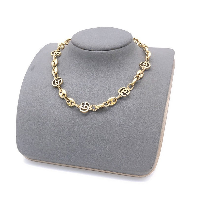 18K Gucci Interlocking G Twist Chain Necklace