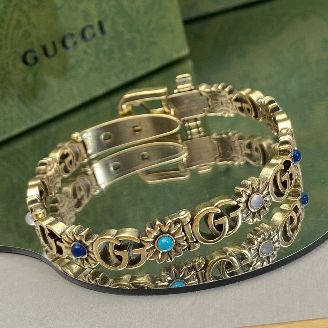 18K Gucci Flowers Bracelet