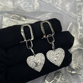 18K Louis Vuitton Diamond Heart Earrings