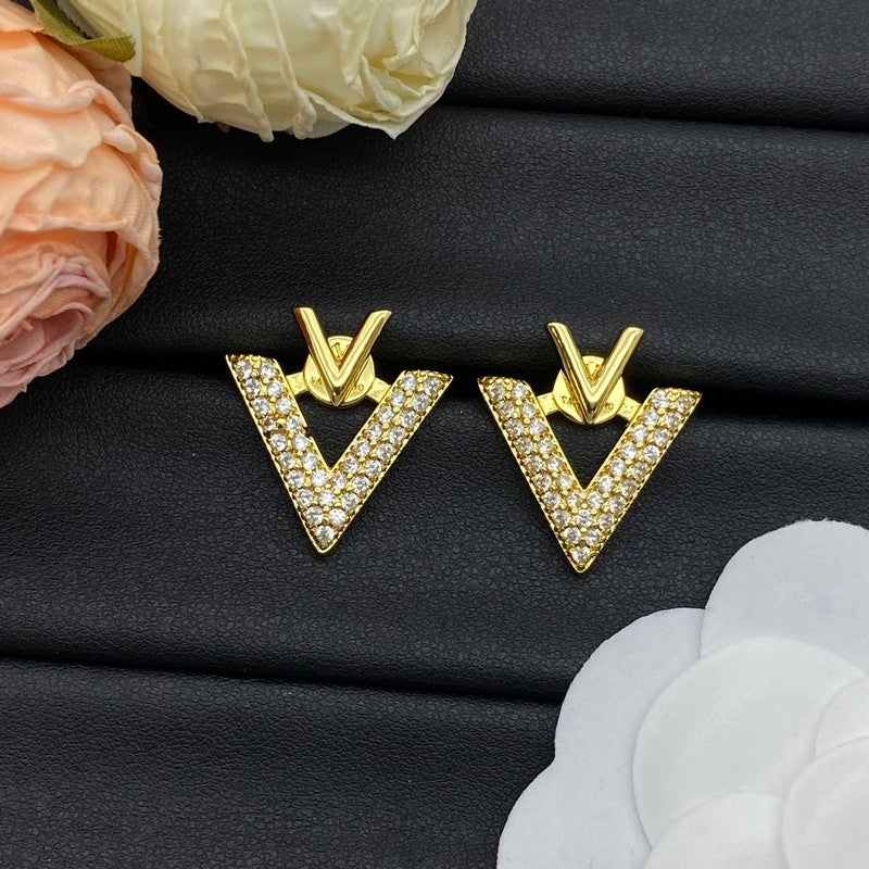 18K Valentino Garavani Vlogo Diamond Earrings
