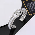 18K Chanel Pearl Open Cuff Bracelet