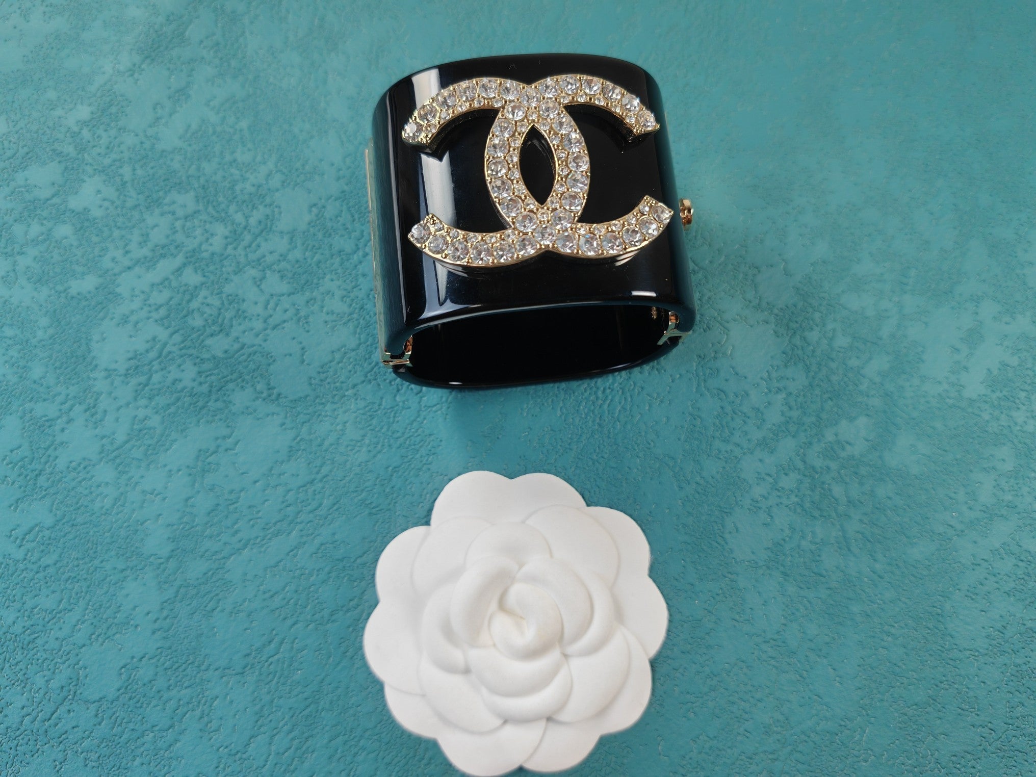 18K Chanel Crystal Cuff Bracelet