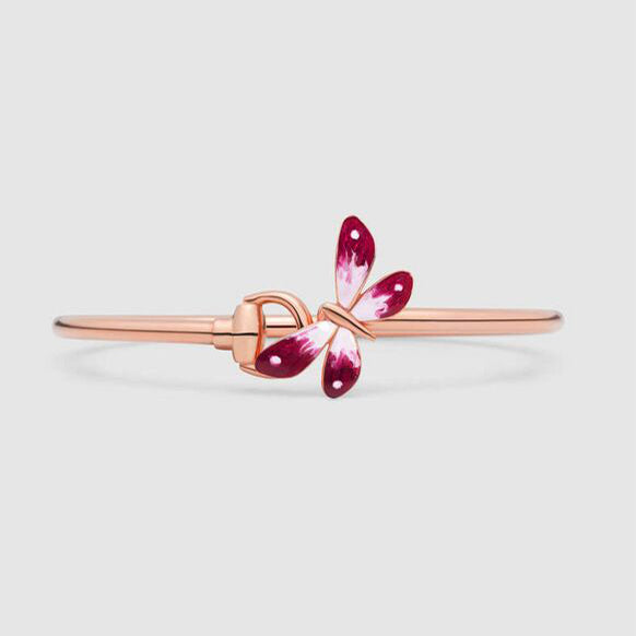 18K Gucci Flora Bangle Bracelet