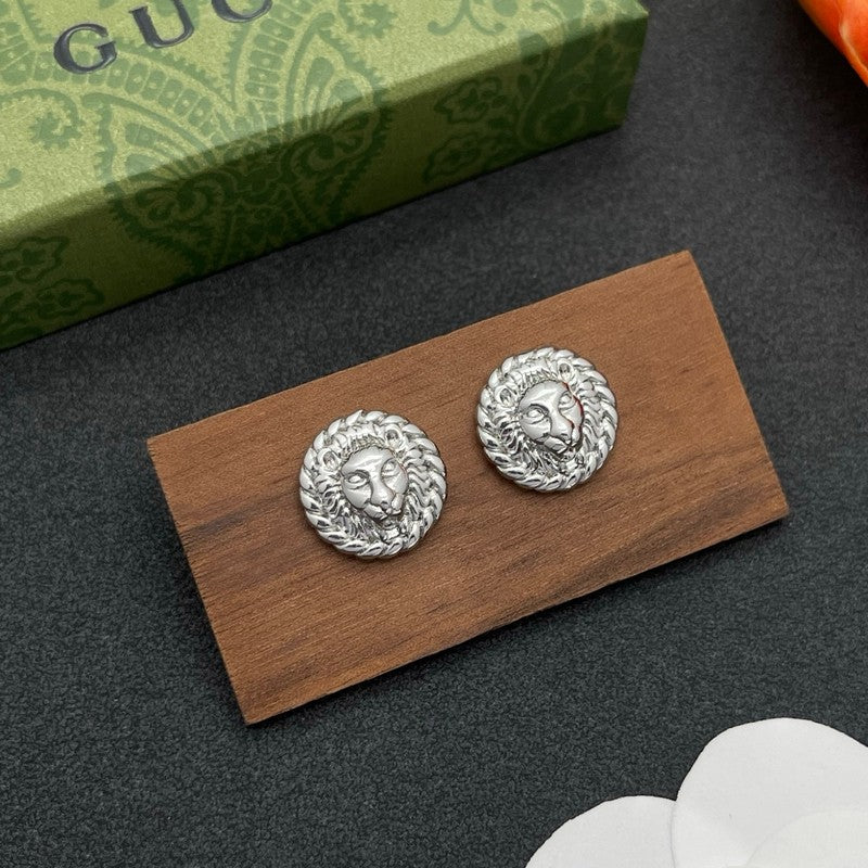 18K Gucci Lion Earrings
