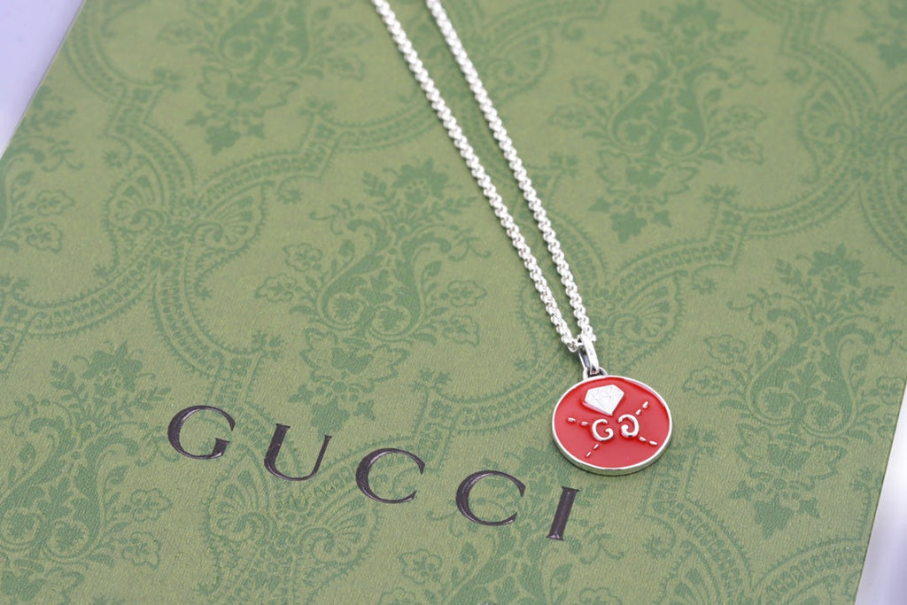 18K Gucci Ghost Red Necklace