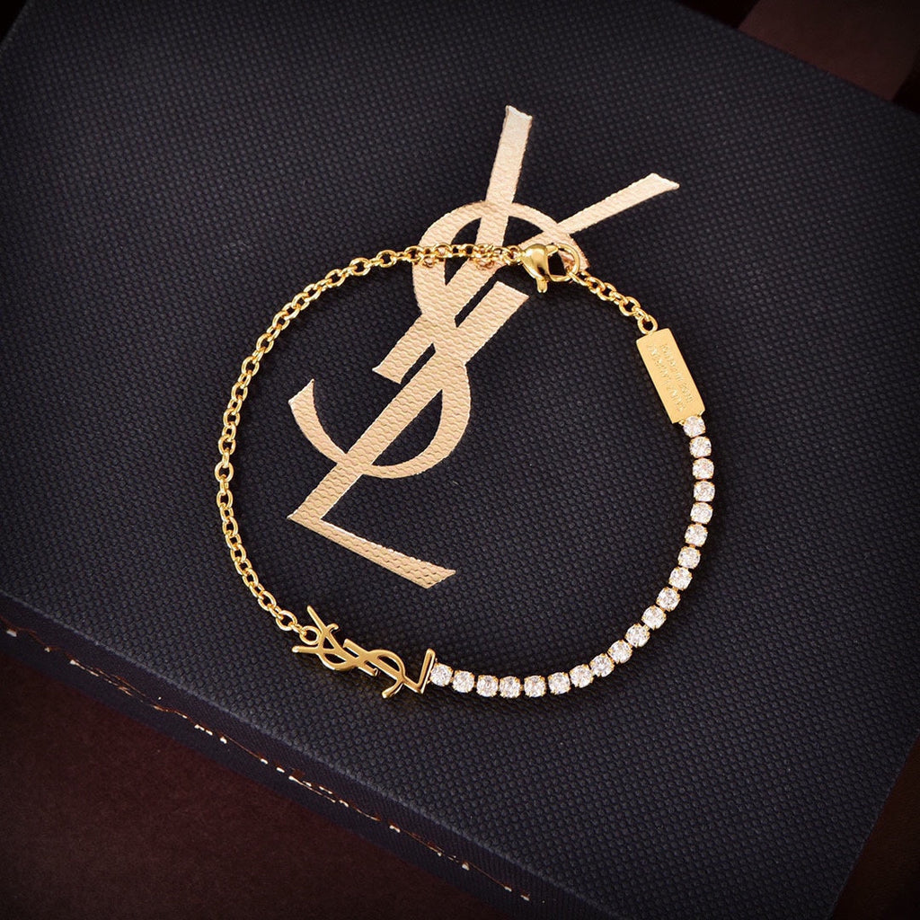 18K YSL Diamond Chain Bracelet