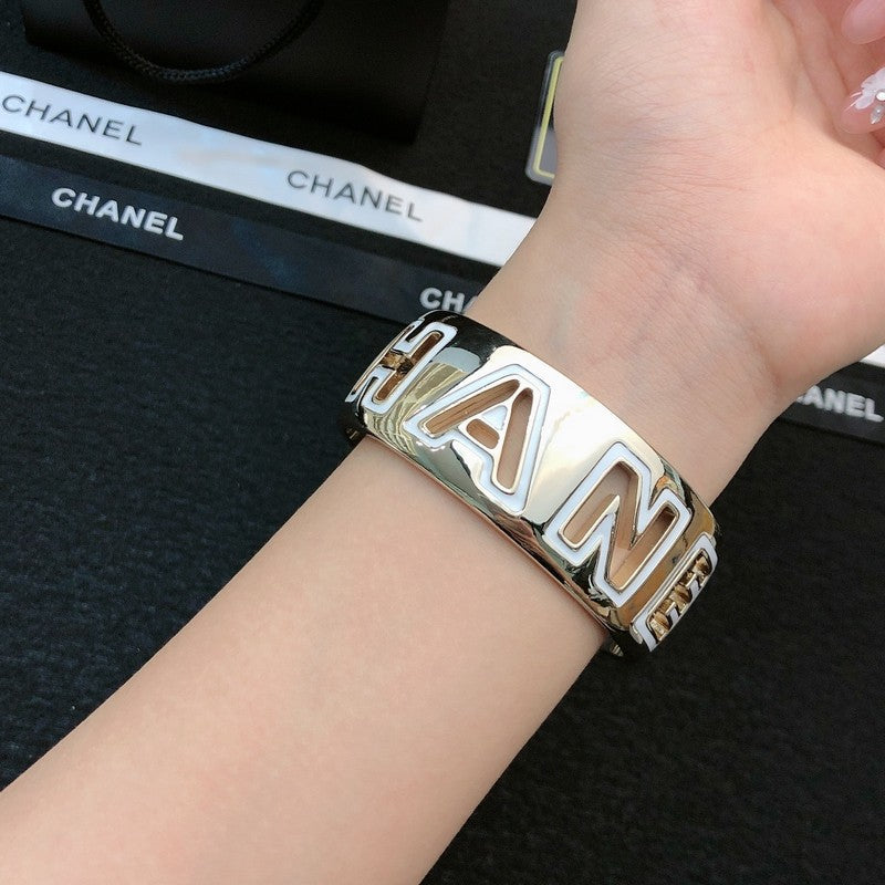 18K Chanel Black & White Cuff Bracelet