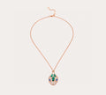 18K BVLGARI BV Serpenti Malachite Necklace