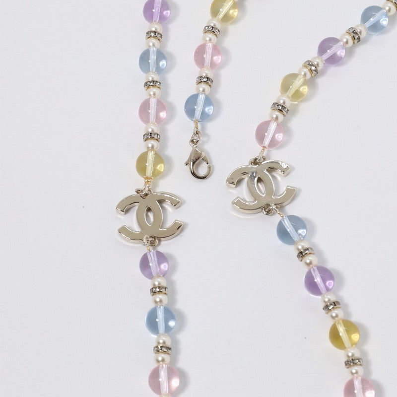 18K Chanel Color Crystal Long Necklace