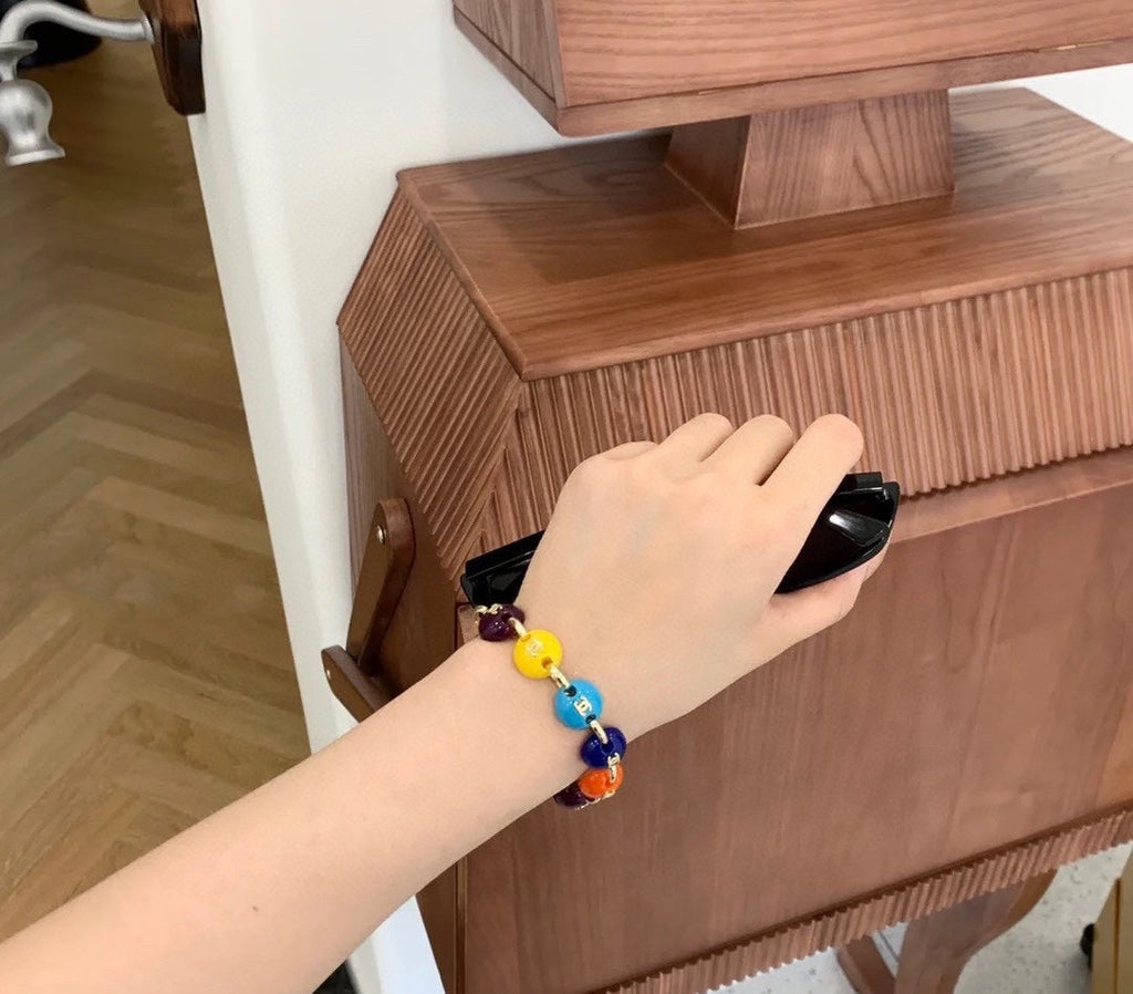 18K Chanel Color Beads Bracelet