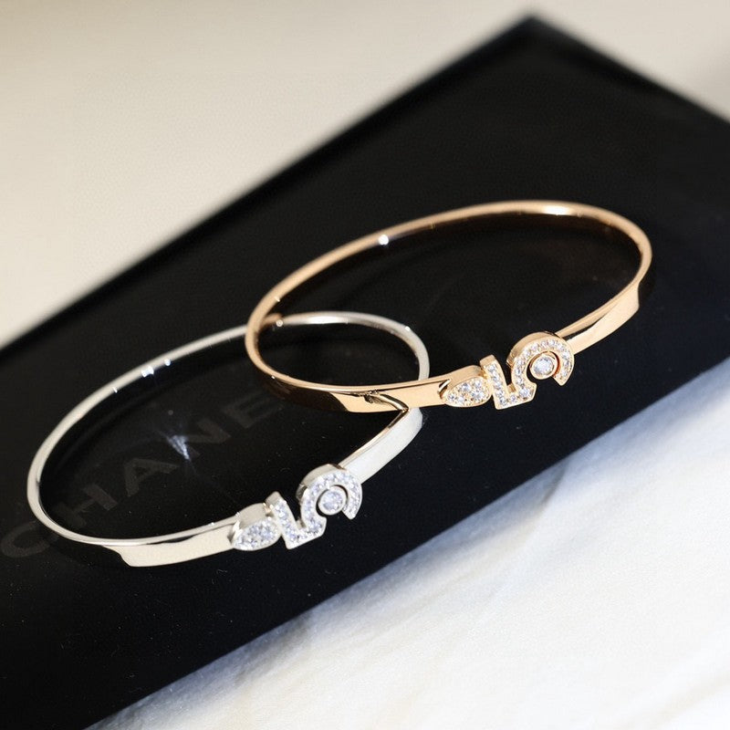 18K Chanel No.5 Diamond Gold Bracelet
