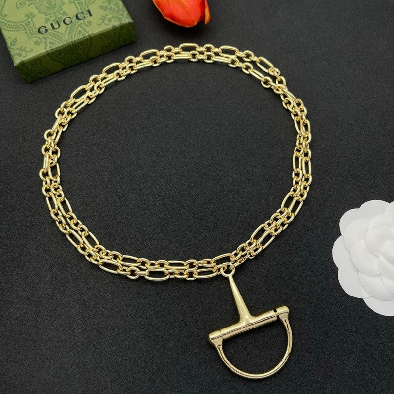 18K Gucci Gold Chain Link Necklace