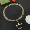 18K Gucci Gold Chain Link Necklace