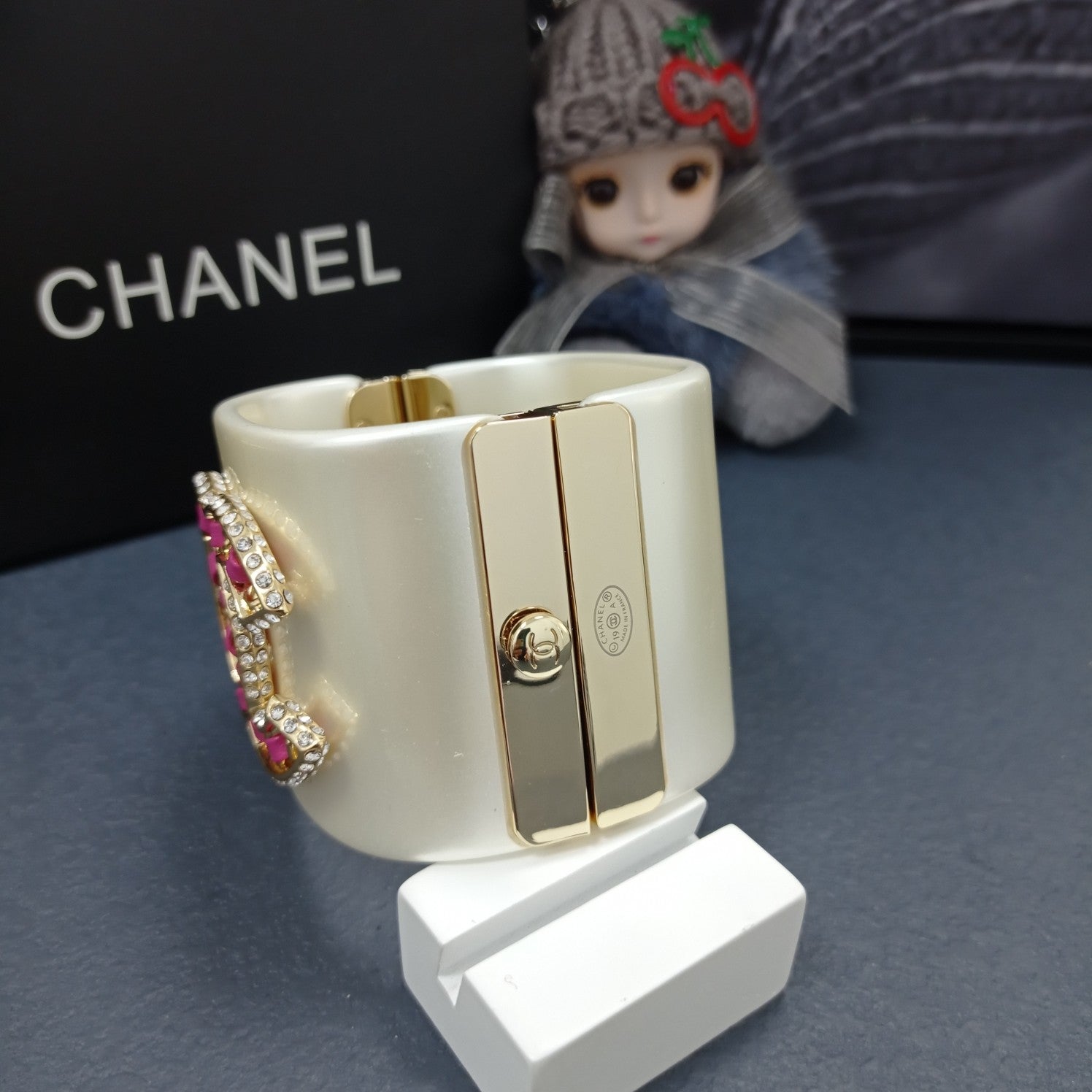 18K Chanel Pink Crystals Bracelet