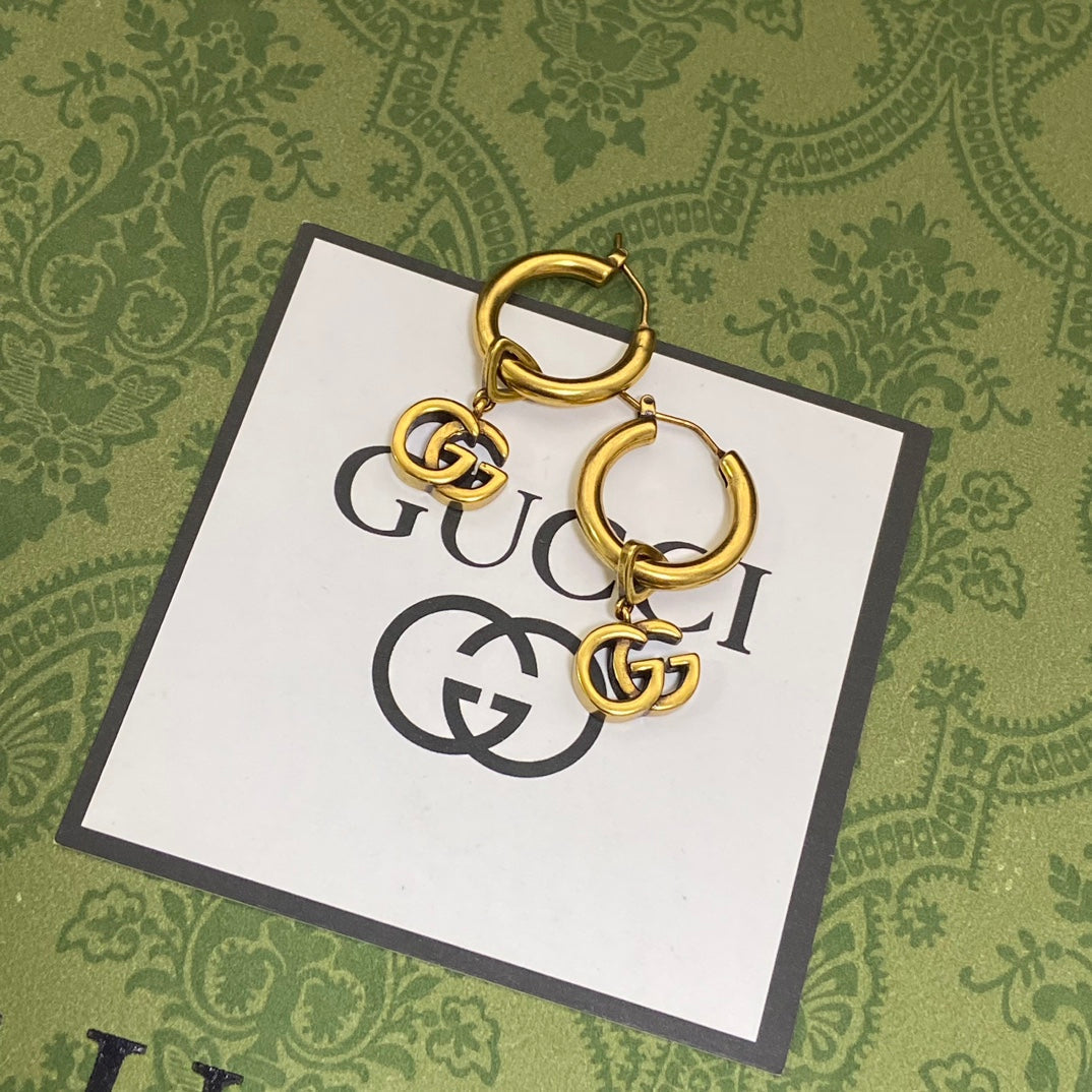 18K Gucci Hollow Earrings
