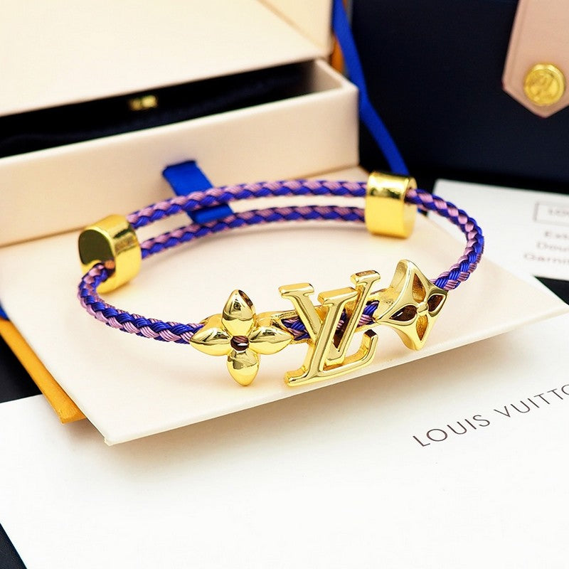18K Louis Vuitton Monogram Purple Gold Bracelet